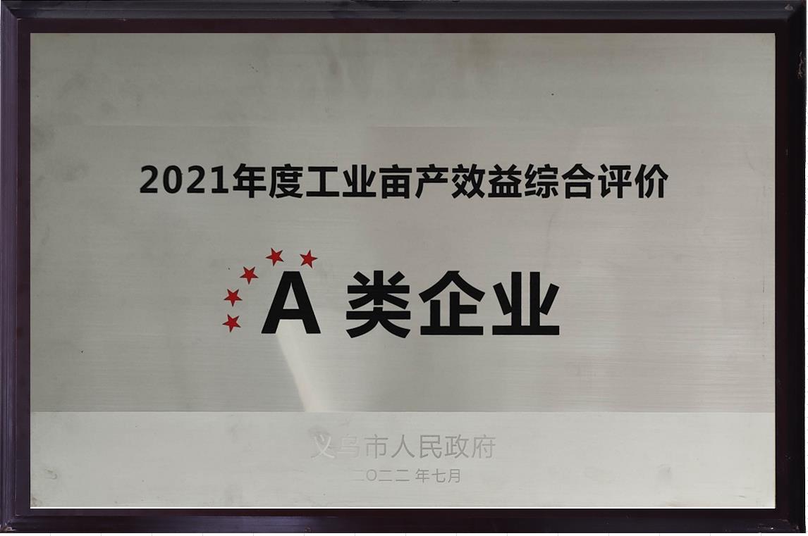 2021年度工業畝產效益綜合評價-A類企業